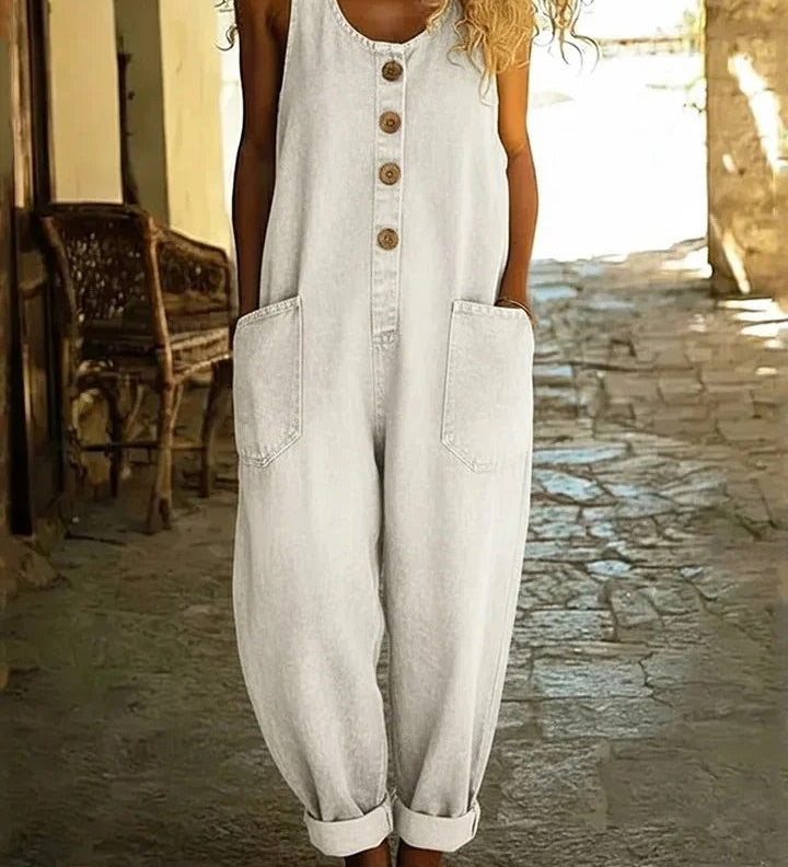 Saylor | Vintagepestyt puuvillaiset denim-haalarit